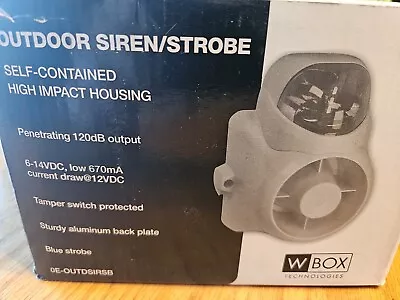 Wbox Amber Outdoor Siren/Strobe 0E-OUTDSIRSA #624B • $50