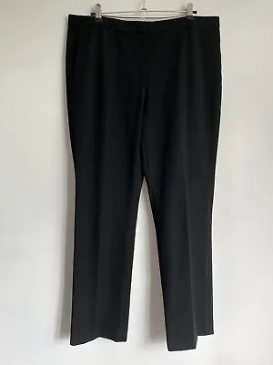 £9.99 • Buy M&S Womens Trousers - Black Straight Leg - Size 14 Long 30L - Stretch - Pockets