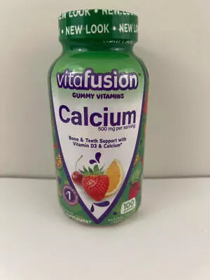 Vitafusion Calcium + D3 Natural Fruit & Cream Flavor 500 Mg Gummies 100 Count • $15.95
