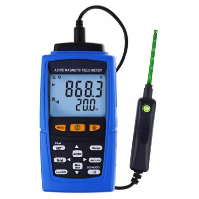 Teslameter Magnetometer AC / DC Gaussmeter Magnetic Field Strength Meter 3000mT  • $257.90