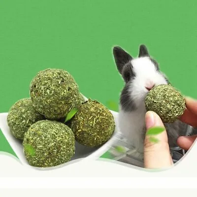 Pet Teeth Grinding Ball Natural Grass Toys  For Guniea Pig Rabbit Pet Supplies • £4.63