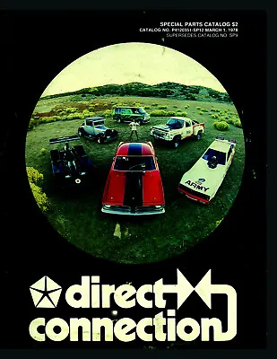 1978 Direct Connection Mopar Racing Parts Catalog Sox Petty Prudhomme Copy • $25