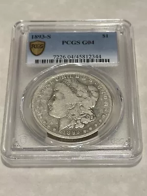 1893-S PCGS G04 G4 Morgan Silver Dollar $1 Gold Shield Label • $3599.99