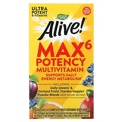 Alive Whole Food Energizer With Vitamin C 1000mg + Bioflavanoids | 90 Veg Capsul • £29.45