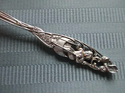 DOMINICK HAFF Labors Of Cupid COCKTAIL Fork STERLING SILVER Shell Art Nouveau • $75