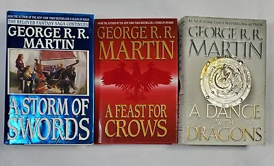 Storm Of Swords Feast For Crows Dance With Dragons Hardcover First Lot GRRM Song • $99.99