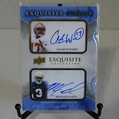 Charlie Ward/Michael Floyd 2012 Exquisite Collection Choice Dual Slot Auto • $99.99