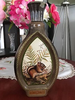 Vintage Jim Beam Beam’s Choice Chipmunk Decanter Bottle James Lockhart • $32