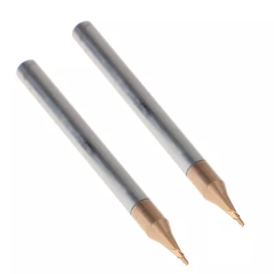 2pcs R0.5mm CNC Milling Cutter Tungsten Carbide Ball Nose End Mill HRC55 • £7.62