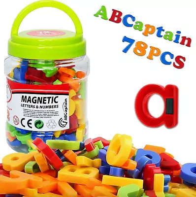 ABCaptain Magnetic Letters Numbers Alphabet ABC 123 Fridge Magnets Preschool ... • $13.98