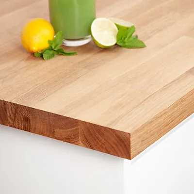 Prime Oak - Solid Wood Worktops Kitchen Counter Tops And Solid Breakfast Bars • £64.94