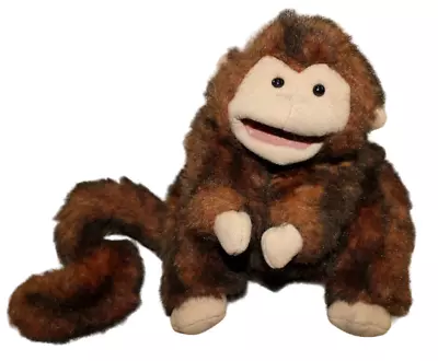 Folkmanis Monkey Hand Puppet Brown Plush Pretend Play Toy Full Body Vintage • $11.96