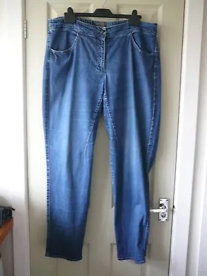 £59 • Buy Oska Sz 5  Blue Denim Jeans With Stretch.