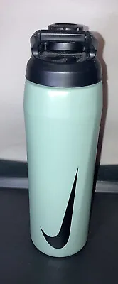 $21.77 • Buy New W/o Tags Nike Hypercharge Chug Watter Bottle 24oz Green Stainless Steel