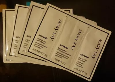 Mary Kay SATIN HANDS Fragrance Free Samples Hand Softener/Scrub/Hand Cream X 4 • $9.99