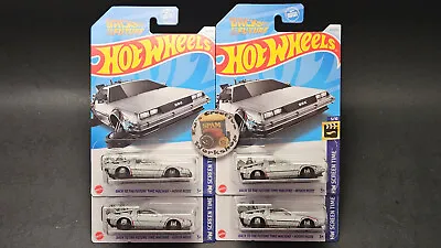 Hot Wheels Back To The Future Time Machine Hover Mode 2024 C Case Lot Of 4 +++++ • $19.99