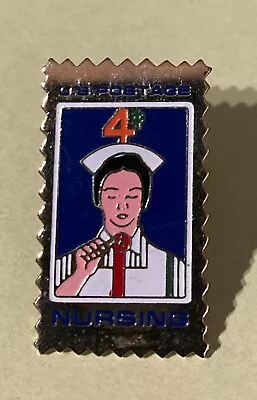 USPS Stamp Lapel Pin Vintage - NURSE STAMP  4 CENTS • $4