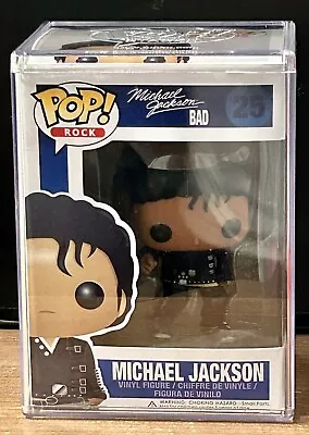 Funko Pop! Michael Jackson From Bad Album Pop Rock #25 Vaulted Retired • $215