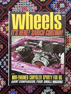 Wheels  Magazine Vintage October 1973 Cars Automobile  • $20