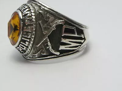 SILVER 925 RING  MILITARY POLICE RING  MP RING  USMP   US Size 11 • $65.45