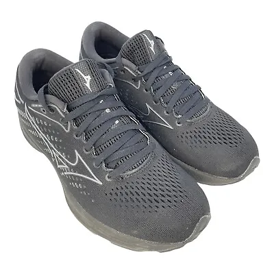Mizuno Womens Wave Rider 25 411323 9091 Black Running Shoes Sneakers Size 8 US • $37.76
