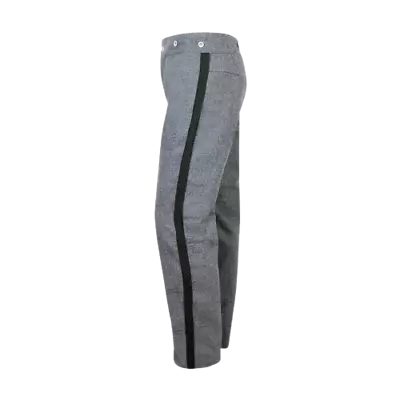 US Civil War CS Grey Trouser With 2  Inch Sky/Yellow/Red/Black/Navy Rank Stripe • $119.99