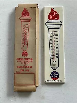 STANDARD OIL Fuel Oils TORCH Thermometer W/ Original Cardboard Box - Near Mint • $149.99