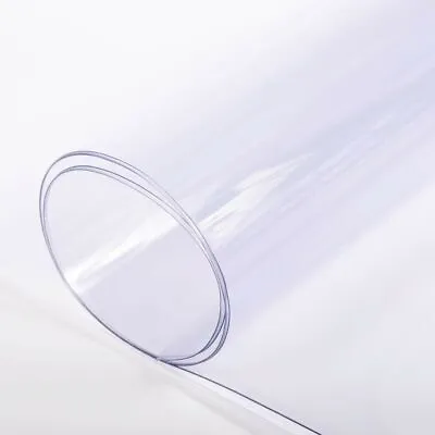 70  Wide Premium PVC Clear Plastic Vinyl Table Cover Tablecloth - Sold Folded • $310.32