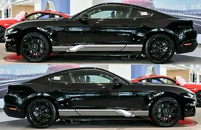 Ford Mustang GT Rocker Panel Fender Decal Graphic Vinyl Side Stripes Kit Door • $28.70