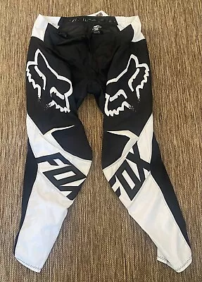 Fox 180 Motocross Racing Pants Men’s Size 36 White Black Buckle • $59.99