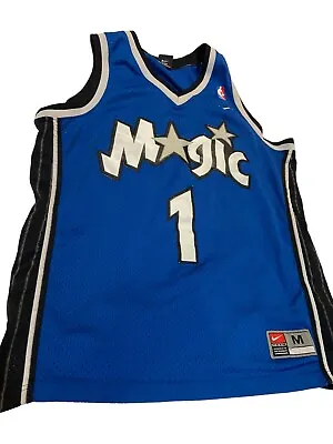 McGrady 1 Orlando Magic Nike Jersey Mens M Blue Mesh Sleeveless Jersey NBA • $39.99