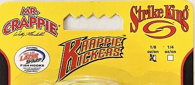 Strike King Mr Crappie Swim Jig Krappie Kicker 1/8oz (MRCSJ18) Any 3 Color Baits • $6.99