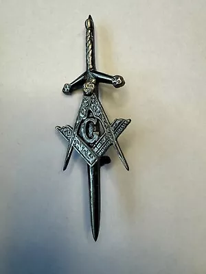 Masonic Scottish 4  Nickel Antique Finish Kilt Pin • $9.99