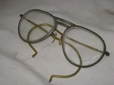 Vintage WILLSON Protective Spectacles Glasses Frames Eyeglass Aviator Frame • $42.50