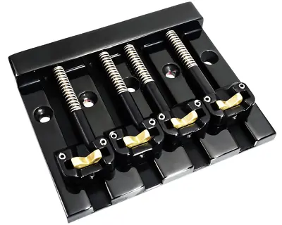 Hipshot 5K400B KickAss Bass Bridge 4-String 5-Hole Retrofits Badass Bass - BLACK • $62.32