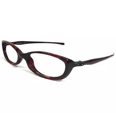 Vintage Oakley Eyeglasses Frames Soft Top 4.0 Red Tortoise Matte Gray 49-17-134 • $69.99