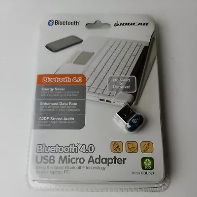 Genuine New Sealed IOGEAR Bluetooth 4.0 USB Micro Adapter GBU521 • $9.99