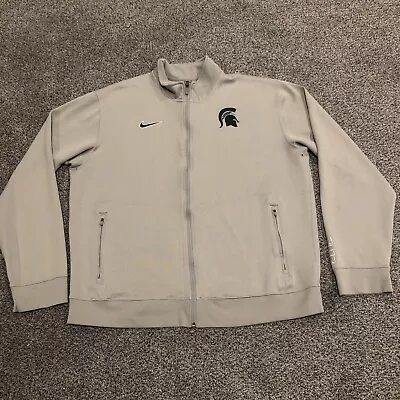 Michigan State Spartans Sweatshirt Mens Extra Large Gray Football Nike Elite • $28.88