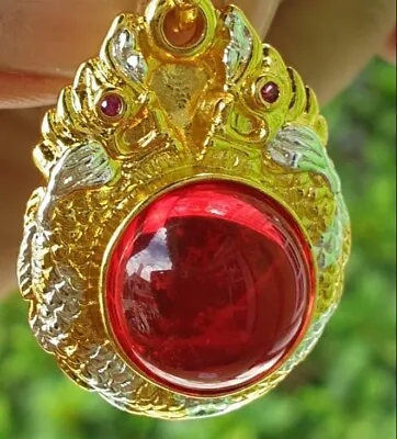 Naga Eye Red Phaya Nak Thai Buddha Amulet Pendant • $34.40