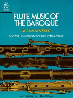 Flute Music Of The Baroque Era For Flute And Piano Sheet Music Book 050330330 • $17.95
