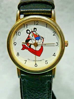 Kellogg Tony The Tiger Watch /new Battery Black Band • $42