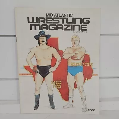 Mid-Atlantic Wrestling Magazine Vol 3 No.5 Eagle Pass Waxahachie Wrestling Vtg • $50