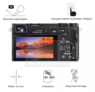 $17.42 • Buy Sony A5000/A6000 0,4 MM Adhesion Screen Protector Glass Protective Film LC7663