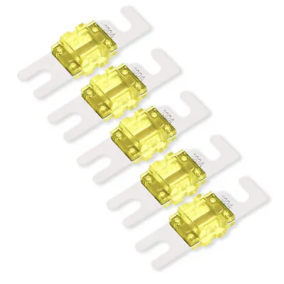 5pcs 100A Amp AFS MIDI Mini ANL Fuse Auto Stud Fuses Nickel Blade Boat Car Audio • $6.69