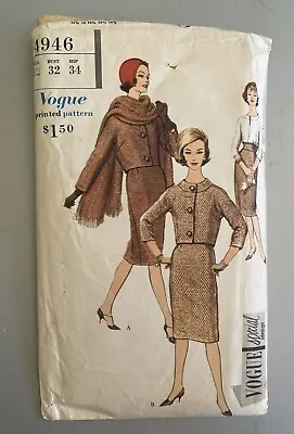 Vintage ORIGINAL 1950s VOGUE Special Design Suit Pattern 4946 • $9.99