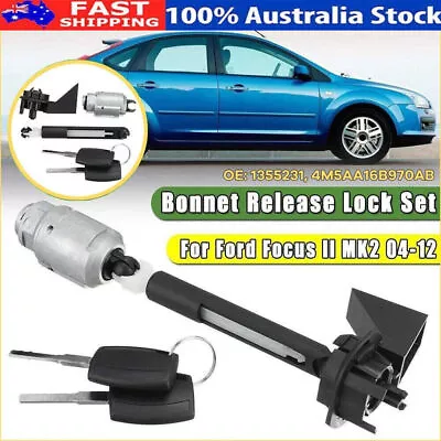 Bonnet Release Lock Latch Catch Repair Set FOR Ford Focus MK2 2004-2012 1355231 • $27.59