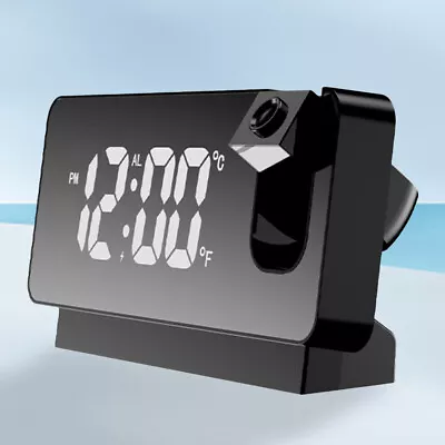 Digital Mute Clock USB Charging Projector Bedside Alarm Clock For Bedroom Office • $18.29