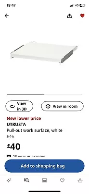 IKEA Utrusta Pull Out Kitchen Worktop • £20