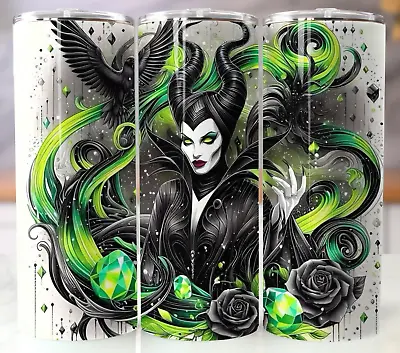 Maleficent 20oz Tumbler Travel Mug Stainless Steel Cup Mug Straw Lid • $19.95