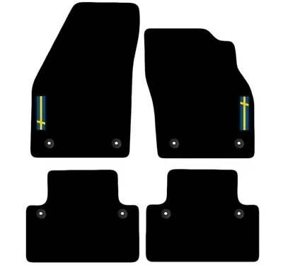 For Volvo S40 2004 To 2012 Tailored Carpet Car Floor Mats With Logo 8 Clips. • $30.18